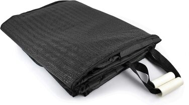 Автомобільний аксесуар для собак Todeco: зручний, миючий, знімний автокрісло для великих та середніх собак з фіксатором, кишенями та водонепроникним покриттям (чорний)