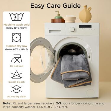 Водонепроникний коврик для собак середнього розміру 80x100 см, миючий, м'який, кремовий колір