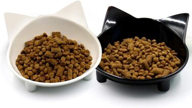 Набір мисок для котів, 2 шт. - неслизькі, придатні для миття в посудомийній машині