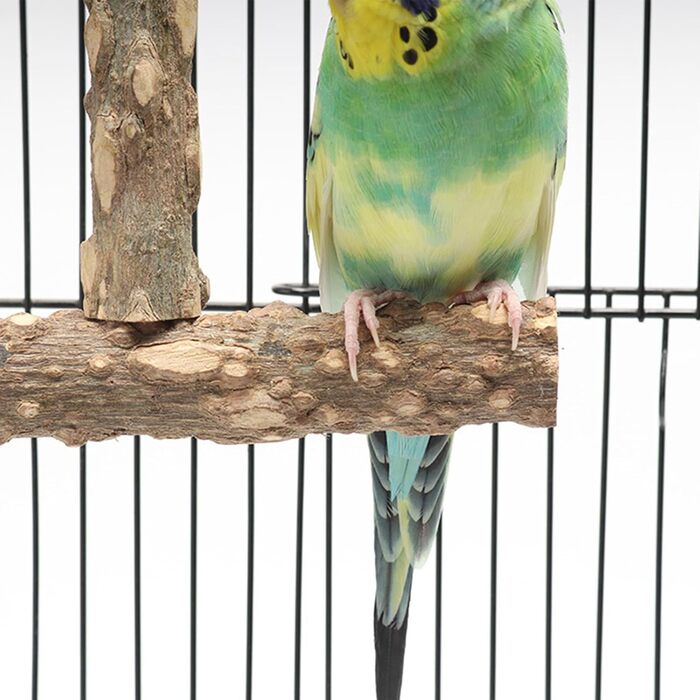 Набір з 9 дерев'яних перекладин Allazone для птахів, гойдалки для папуг, аксесуари для клітки (стиль 4)