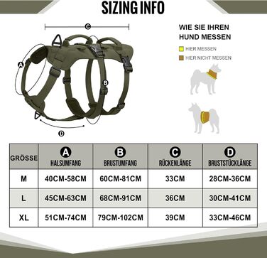 Шлейка для собак OneTigris T-Bone тактична, зелена, M (14-27 кг) - для полювання, прогулянок, тренувань