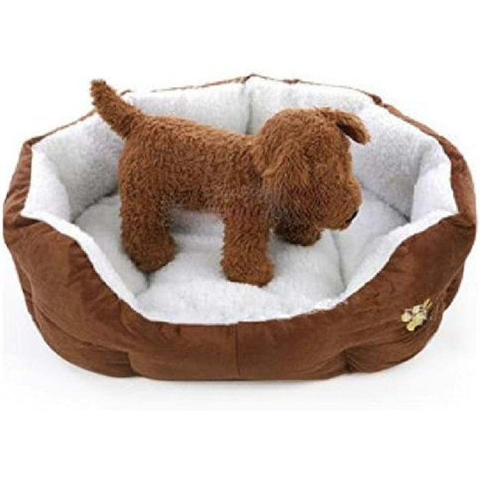 М'яке ліжко для собак та котів Yahee: ліжко-корзина для тварин (колір: коричневий)
