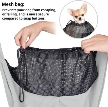 Слінг для собак та котів CUBY - переноска для тварин, слінг на одне плече, сірий, з підставкою для лап