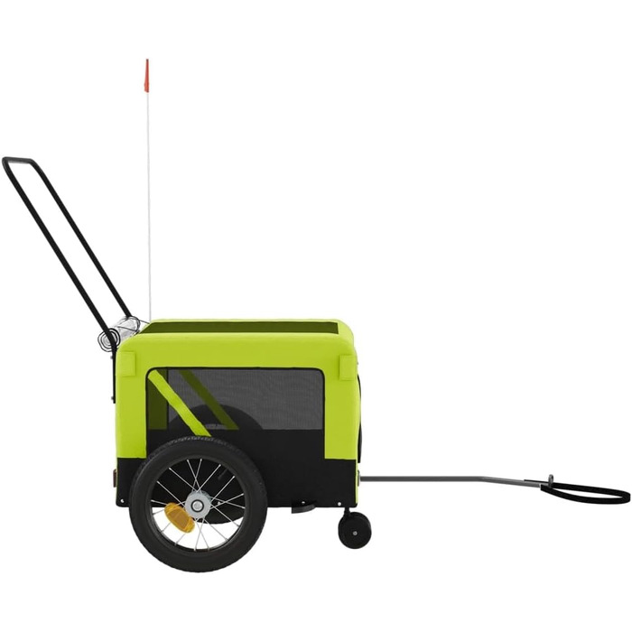 Причіп для велосипеда ZEYUAN для собак (зелений/чорний), Oxford-тканина, сталь, 93934