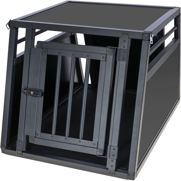 Транспортна переноска для собак Kerbl Vacation, алюмінієва, 77x55x50 см, з антиковзним килимком