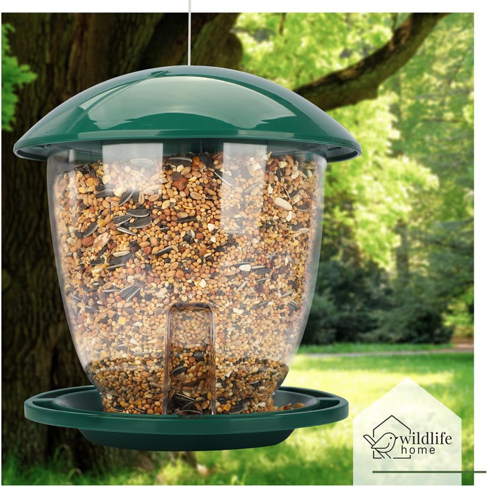 Годівниця для птахів Wildlife Home XL - велика, для вологостійкого корму, підвісна, для саду та балкону