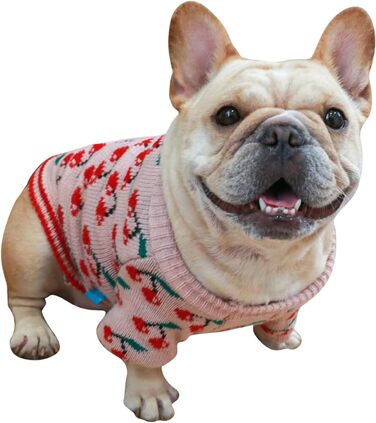 Пуловер для собак та котів на Новий рік, вітрозахисний, теплий зимовий одяг для малих, середніх та великих собак та котів. Пуловер для собак A XL