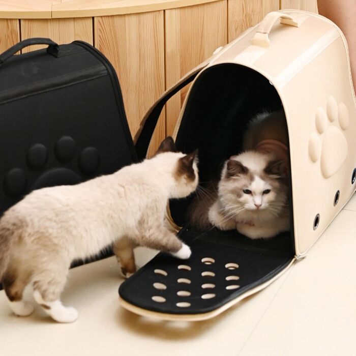 Транспортна переноска для собак та котів | Складана переноска для тварин (хакі)