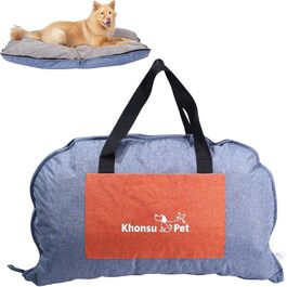 Водонепроникний килимок для собак на дачу, кемпінг та подорожі, L, денім блакитний