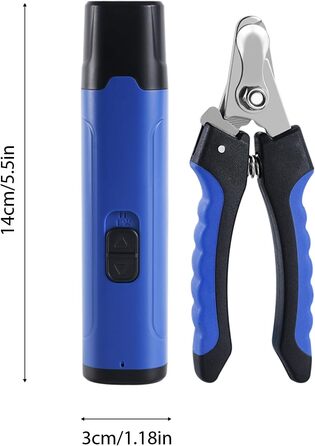 Набір для догляду за тваринами Nagelknipser, з LED-підсвічуванням, для собак, котів та інших тварин