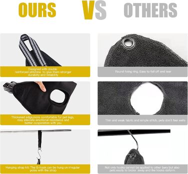 Гамак для грумінгу домашніх тварин: гамак для котів та собак, тримач для грумінгу, багатофункціональний, для догляду за шерстю та стрижки нігтів