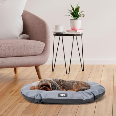 Крісло-ліжко для собак великих порід Ferplast: ортопедичне, знімний чохол, водовідштовхувальне, 110x70x8 см, сіре