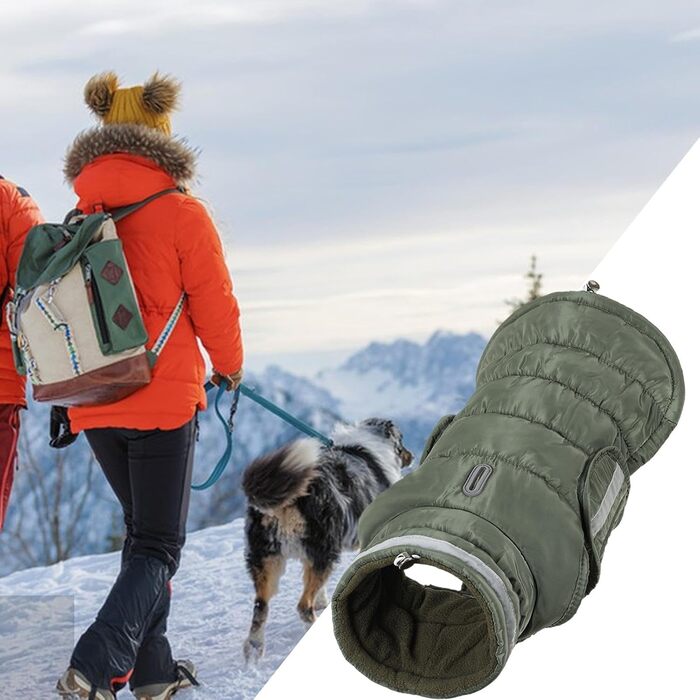 Водонепроникний зимовий теплий халат для собак з флісовою підкладкою, для маленьких, середніх та великих собак