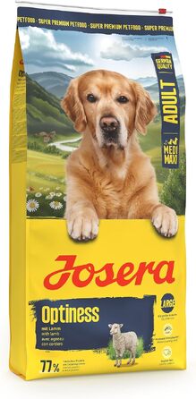 Сухий корм для дорослих собак великих порід JOSERA Optiness з ягняти та рису, 12.5 кг