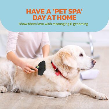 Pet Portal щітка для собак і котів Slicker Pro – самочищувальна щітка для короткої та довгої шерсті, підшерстя, проти ковтунів, аксесуари для тварин