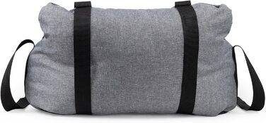 Автомобільний лежак для собак та котів | Лежак на заднє сидіння, переднє сидіння | Універсальний, миючий, сірий | Поліестер, 55 x 65 см