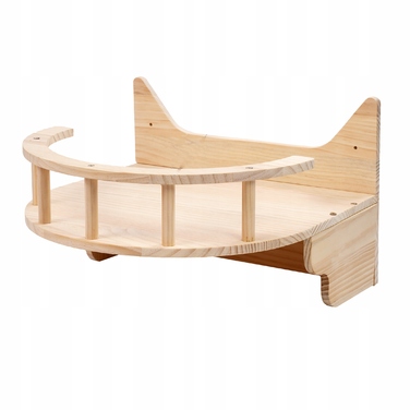 Настінний будиночок для котів Jumi XL, дерев'яний, колір бежевий екру