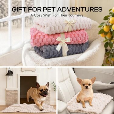 М'яка ковдра для собак та котів Luciphia, 3 шт. у наборі, фліс, 52 x 76 см