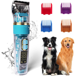 Машинка для стрижки собак Profi з титановими лезами – тиха (55dB), 3 швидкості, IPX5, акумулятор швидкої зарядки