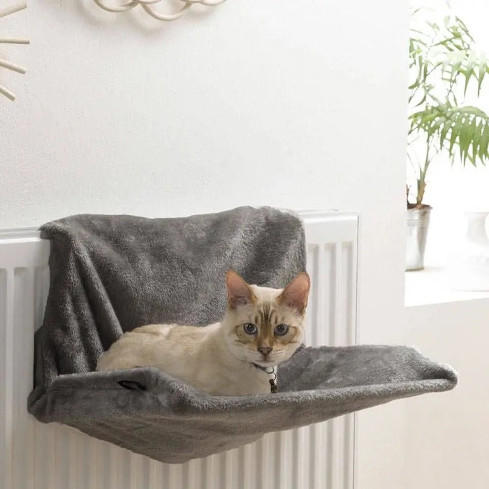Ліжко-гамак для кота на радіатор, антрацитовий