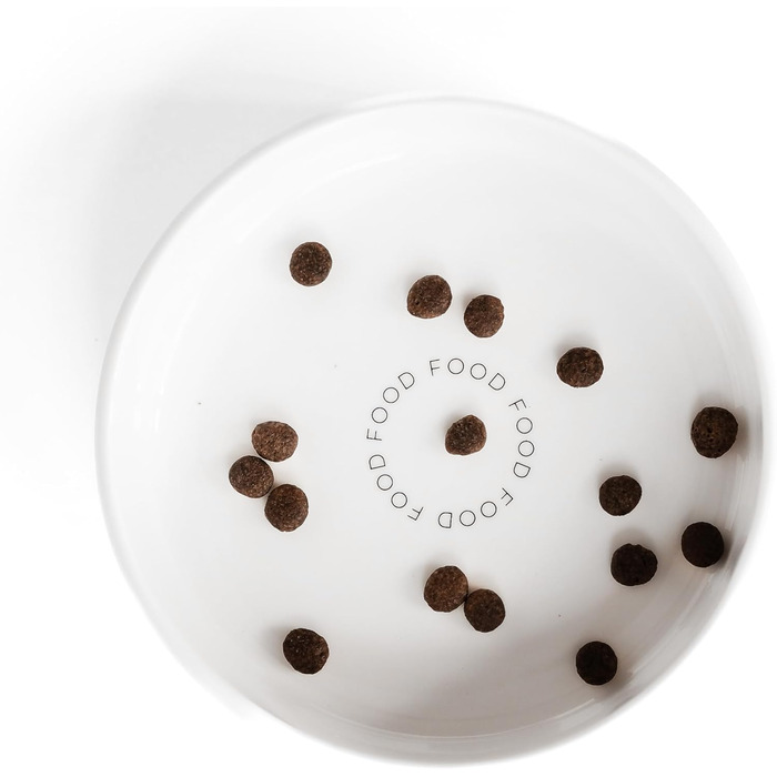 Керамічна годівниця для котів Minty&Marla® Food | Біла, преміум-якість