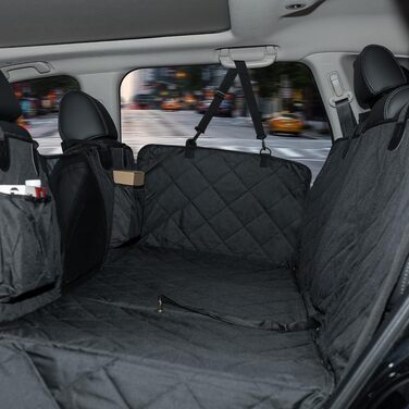 Захисний чохол на сидіння для собак Beerte, жорстка основа, 600D, водонепроникний, стійкий до подряпин, неслизький, з сіткою та кишенею для зберігання, для автомобіля