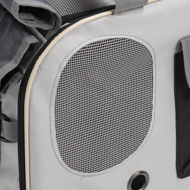 Транспортна переноска для собак та котів, складана, зелена (чорна)