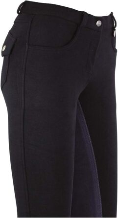 Джoдури жіночі Lazura Vollbesatz для верхової їзди, комфортні, 3 кольори, розмір 46, чорний/темно-сірий