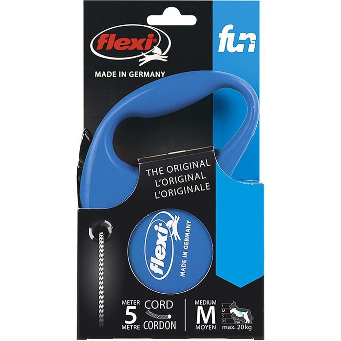 Автоматичний повідок для собак FLEXI Classic Basic M, синій
