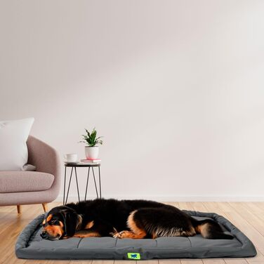 Крісло-ліжко для собак великих порід Ferplast: ортопедичне, чорне, 76 x 122 x 5 см (водостійке)