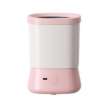 Автоматичний очищувач лап для собак, анти-розбризкування, 2 швидкості, рожевий