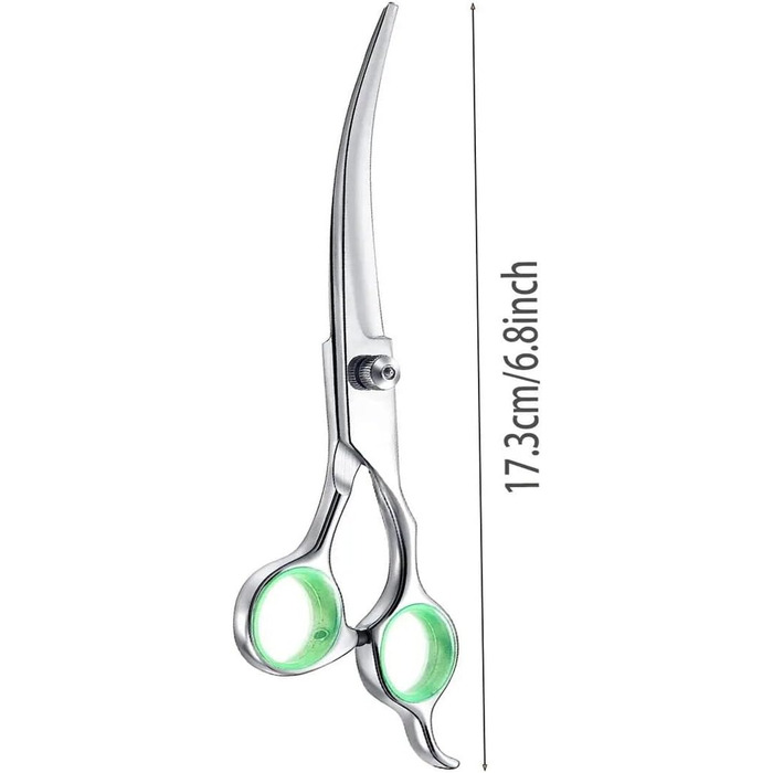Професійна вигнута ножиця для грумінгу собак та котів, 6 дюймів, нержавіюча сталь