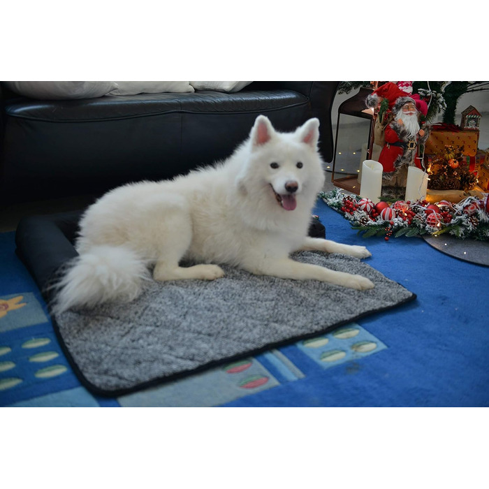 Крісло-ліжко для собак Raikou: зручне та захисне рішення для вашого улюбленця (70x90 см, сірий)