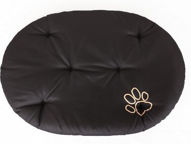 Крісло-лежанка для собак Hobbydog R6PODGRA3, 75x58 см, чорний колір