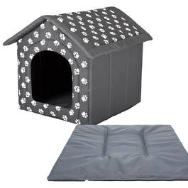 Будка для собак з подушкою, затишний будиночок для пса Doggy - R3: 52x46