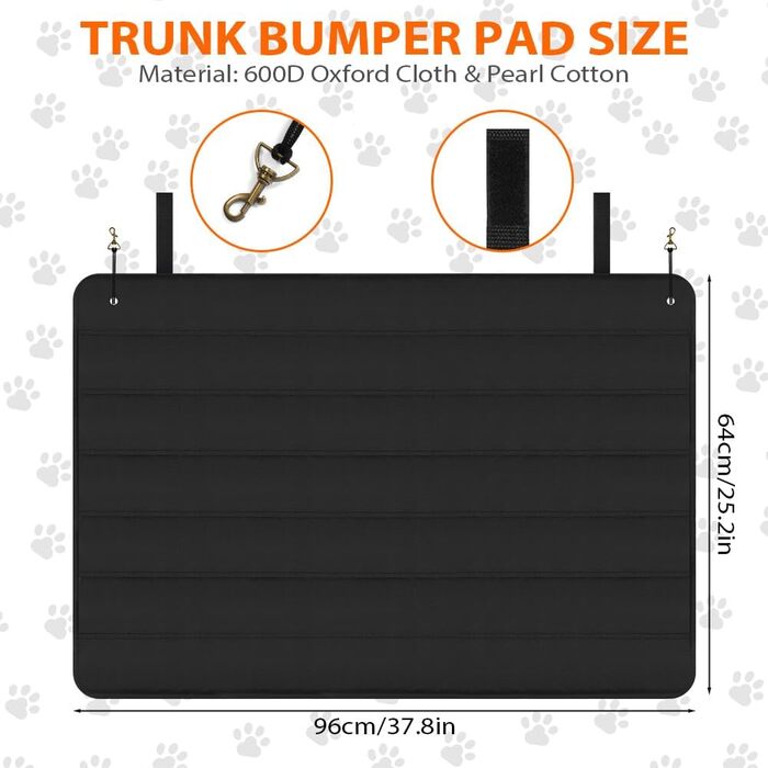 Захисна килимок у багажник для автомобіля Flintronic, 96 x 64 см, складаний, універсальний, для захисту від ударів, підходить для авто, SUV та мінівенів