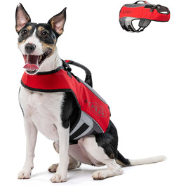 Оптимізована жилет для плавання собак Osprey - регульована, з ручкою, світловідбиваючі смуги, для собак різних розмірів