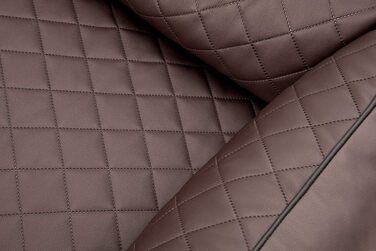 Ортопедичне собаче ліжко Knuffelwuff Madison XXL з лазерного тиснення з екошкіри 120 x 85 см - знімний чохол - легко мити - для великих, середніх та маленьких собак (L 105 x B 75 x H 25 см, Колір: Коричневий)