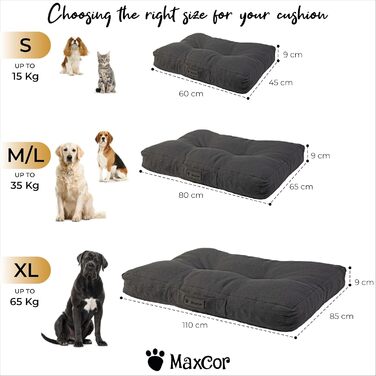Ортопедична подушка для собак та котів, з memory foam, маленька, водовідштовхувальна, для суглобів, не деформується, сірий колір