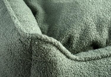 Ліжко для собак Gutekissen® Bear - середні породи, миється, з подушкою, вибір кольору та розміру (80x70, XS, зелений)