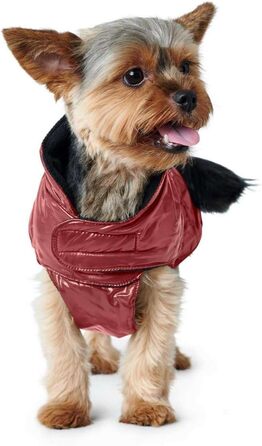 HUNTER Зимовий теплий одяг для собак, водонепроникний, з флісовою підкладкою, червоний (40)