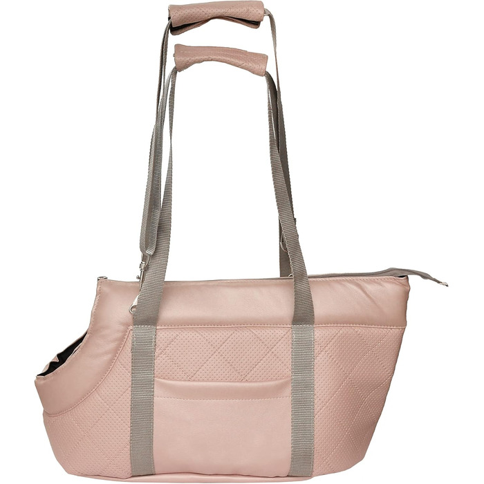 Сумка-переноска для собак та котів Boutique Zoo, 5 кг, рожева (штучна шкіра)