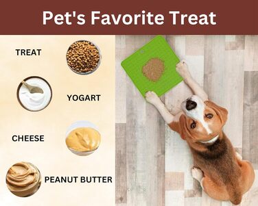 Лежак-іграшка для собак та котів Foodie Puppies: килимок для повільного годування з силікону з присоскою, IQ-іграшка, для всіх порід