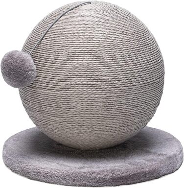 Karlie Kratzball Bolly - іграшка-царапка для котів, сіра, 30,5 x 30,5 x 28 см