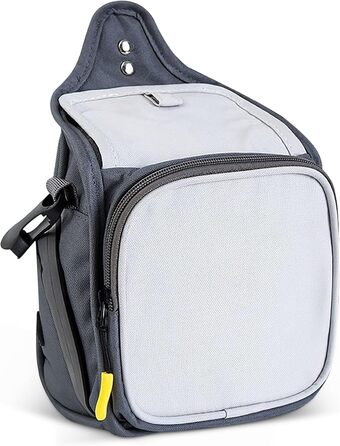 Сумка для ласощів для собак ALLSOPETS з інтегрованим диспенсером для відходів та декількома кишенями, біла