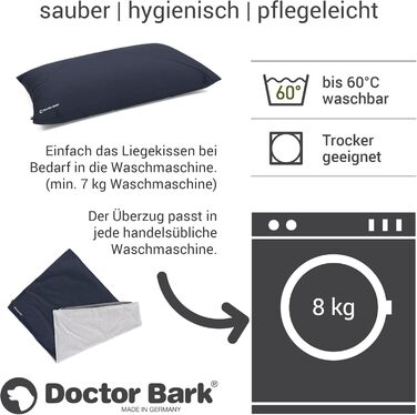М'яке ліжко для собак великих порід Country від Doctor Bark, зелений колір, розмір L, легко миється, знімний чохол