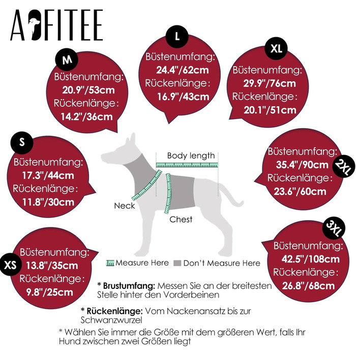 Теплий зимовий одяг для собак AOFITEE: куртка, жилет, водонепроникний, для великих порід (лабрадор, віндгорн, голден ретрівер), 2XL, бордовий