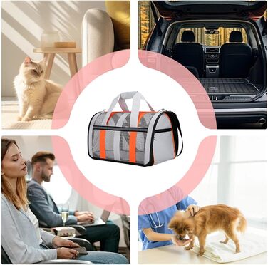 Складана переноска для тварин, рюкзак для вигулу собак та котів, переноска для подорожей з вентиляцією, рюкзак для вигулу цуценят та котів