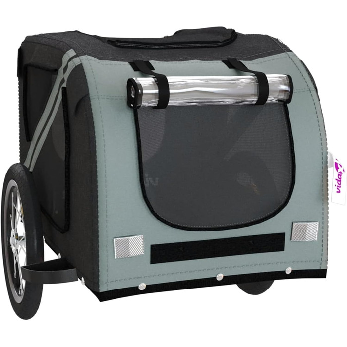 Фаркоп для велосипеда Gecheer для собак, міцний сталевий каркас, оксфордська тканина, дах з ПВХ, для безпечних та комфортних поїздок з домашніми тваринами