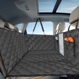 Автоматичний килимок для собак Nobleza з жорсткою основою, 164x131 см, чорний. Захист заднього сидіння авто, вологостійкий, антиковзкий, універсальний розмір